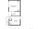 Layout of the primary bedroom, bathroom, and bedroom on the upper level with closet and hall at 9036 W Wisconsin Ave, Lakewood, CO 80232