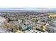 Overhead view of residential area near Chatfield State Park and Botanic Gardens with convenient parking at 9390 W Chatfield Pl # 108, Littleton, CO 80128