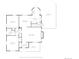 Well designed floor plan with bedrooms, living room, dining area, kitchen, patio, and porch at 1434 Clermont St, Denver, CO 80220