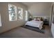 Light filled bedroom boasts large windows, neutral decor, and plush carpeting for a relaxing retreat at 2831 N Perry St, Denver, CO 80212