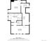 Detailed second-floor plan showcasing the layout of the home's rooms and dimensions at 2831 N Perry St, Denver, CO 80212