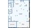 Floor plan view of the dining room, kitchen, living room, balcony, and stairs layout at 15774 W Girard Ave, Morrison, CO 80465