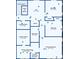 Floor plan view of the bedrooms, bathrooms, laundry room, loft, closets, and stairs layout at 15774 W Girard Ave, Morrison, CO 80465