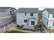 An aerial view of a home's deck and backyard at 1933 Villageview Ln, Castle Rock, CO 80104