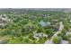 Expansive aerial view showcasing the community's lush green spaces, pool, tennis courts, and playground at 8236 E Phillips Pl, Centennial, CO 80112