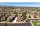 Aerial view of houses and neighborhood with mountain views at 10654 Ashfield St, Highlands Ranch, CO 80126