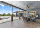 This covered patio is perfect for entertaining friends and Gathering with scenic views at 3967 Eastout Ave, Parker, CO 80138