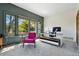 Bright home office with natural light and modern desk setup at 6388 Donner Cir, Parker, CO 80134