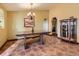 Inviting dining room featuring a chandelier and stylish table at 8700 Flintwood Rd, Parker, CO 80138