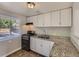Efficient kitchen features granite countertops, stainless steel gas range, and white cabinets at 1731 Uinta St, Denver, CO 80220
