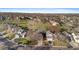 Beautiful aerial view of the neighborhood, showcasing its mature trees and peaceful residential streets at 12734 Eudora Dr, Thornton, CO 80241