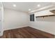 Basement with wood grain flooring, a window, and recessed lighting at 12734 Eudora Dr, Thornton, CO 80241