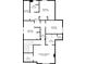 Second floor plan featuring three bedrooms, three bathrooms, a laundry room, and a walk-in closet at 912 S Washington St, Denver, CO 80209