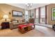 Bright and cozy living room with a comfortable sofa, vintage décor, and an inviting ambiance at 912 S Washington St, Denver, CO 80209