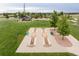 A park featuring a horseshoe court, picnic pavilion, and benches at 5397 Lenox Ct, Castle Rock, CO 80104