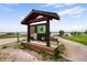 A community message board with recreational information near the lake at 9669 Jellison Way, Broomfield, CO 80021