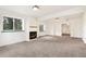 Finished basement with fireplace, carpeted floor and recessed lighting at 465 Indian Way, Monument, CO 80132