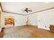 Inviting living room with hardwood floors, open layout, and natural light, ideal for entertaining and everyday living at 465 Indian Way, Monument, CO 80132