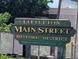 Historic Main Street sign in Littleton, CO, a National Register of Historic Places district at 7872 S Hill Dr, Littleton, CO 80120