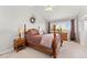 Inviting bedroom featuring a ceiling fan, and neutral carpeting at 29145 E 160Th Ct, Brighton, CO 80603