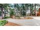 Circular driveway leading to the garage and main house at 4456 Mohawk Dr, Larkspur, CO 80118