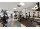 Fully-equipped community gym with various machines and free weights at 601 W 11Th Ave # 409, Denver, CO 80204