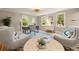 Bright home office with large windows, stylish seating, and hardwood floors at 6248 S Coventry W Ln, Littleton, CO 80123