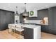 Modern kitchen featuring a large island, stainless steel appliances, and stylish pendant lighting at 872 S Vine St, Denver, CO 80209