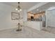 This modern kitchen is open to the dining area and features stainless steel appliances at 16051 E Geddes Dr # 66, Aurora, CO 80016