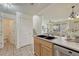 Open concept kitchen with granite counters, stainless steel appliances and tile flooring at 16051 E Geddes Dr # 66, Aurora, CO 80016