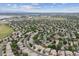 Aerial view of a residential neighborhood, showcasing the community layout and proximity to amenities at 3305 White Oak Ln, Highlands Ranch, CO 80129