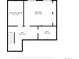Basement level floor plan of home, with large bedroom, bath, and electrical room at 5282 Devon Ave, Castle Rock, CO 80104