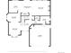 Main level floor plan of home, showing living spaces and the kitchen and garage at 5282 Devon Ave, Castle Rock, CO 80104