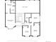 Second level floor plan of home, showing bedrooms, closets, and baths at 5282 Devon Ave, Castle Rock, CO 80104