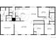 First floorplan showcasing the layout of the primary bedroom, living spaces and kitchen at 41575 E 88Th Ave, Bennett, CO 80102