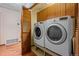 Convenient laundry room with washer and dryer included at 9724 E Villasur Ct, Parker, CO 80134