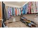 Spacious walk-in closet with ample shelving and hanging space at 9724 E Villasur Ct, Parker, CO 80134