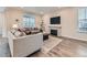 Bright living area with fireplace and wood floors, offering a comfortable space to relax and enjoy at 14687 Eudora St, Thornton, CO 80602