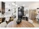 Updated kitchen with dark cabinetry and white countertops at 2167 S Emerson St, Denver, CO 80210