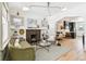 Open living room with a view into the updated kitchen area at 2167 S Emerson St, Denver, CO 80210