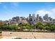 Panoramic view of the Denver skyline from this property at 2021 Eliot St, Denver, CO 80211