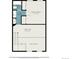 Upstairs floor plan displaying the layout of the primary bedroom, bathrooms, and Gathering room at 1915 S Hannibal St # G, Aurora, CO 80013