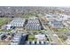This aerial view showcases the property's convenient location with the surrounding community at 1745 Irving St, Denver, CO 80204