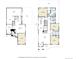 Detailed floor plans showing layouts with dimensions for upper and lower floors at 96 Carolyn Rd, Evergreen, CO 80439