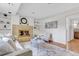 Inviting living room features a fireplace, modern decor, and great natural lighting at 1250 Acropolis Dr, Lafayette, CO 80026