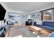 Spacious living room with hardwood floors and stylish furniture at 3126 S Franklin St, Englewood, CO 80113