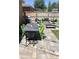 Backyard patio with modern furniture and string lights at 3126 S Franklin St, Englewood, CO 80113