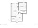 Floor plan showcasing a spacious layout with living room, kitchen, and bedroom at 2 Adams St # 1401, Denver, CO 80206