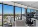 Home office with city views and ergonomic chair at 2 Adams St # 1401, Denver, CO 80206