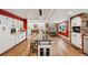 Bright kitchen area with a large island and views into the dining area at 721 Park Ln, Lakewood, CO 80214